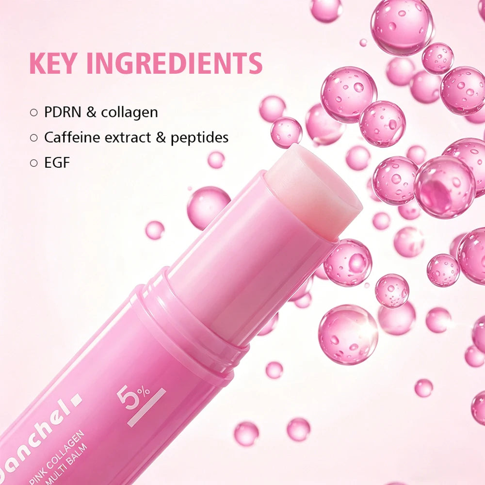 Salmon PDRN Pink Peptide Serum and Collagen Multi Balm for Radiant Skin and Face Hydration