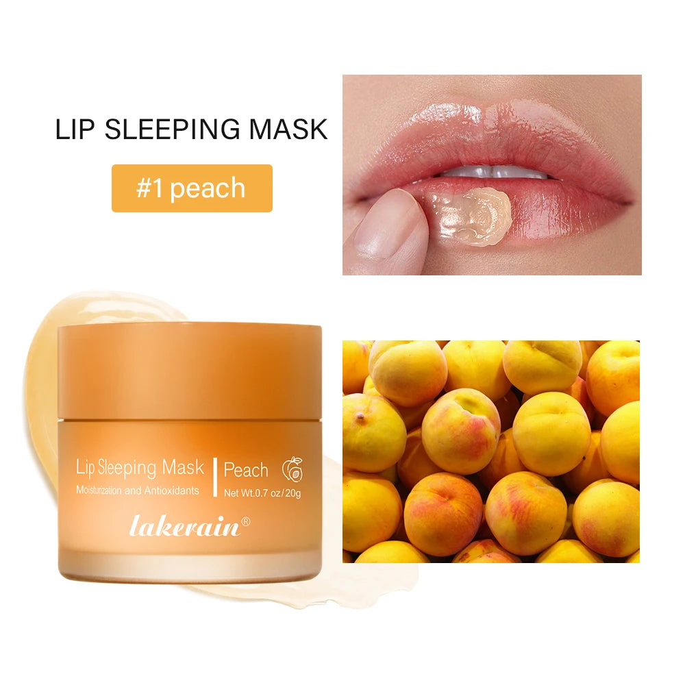 Lip Sleeping Mask Hydrating Dry Cracked Lips Treatment for Women and Men at Night - 32