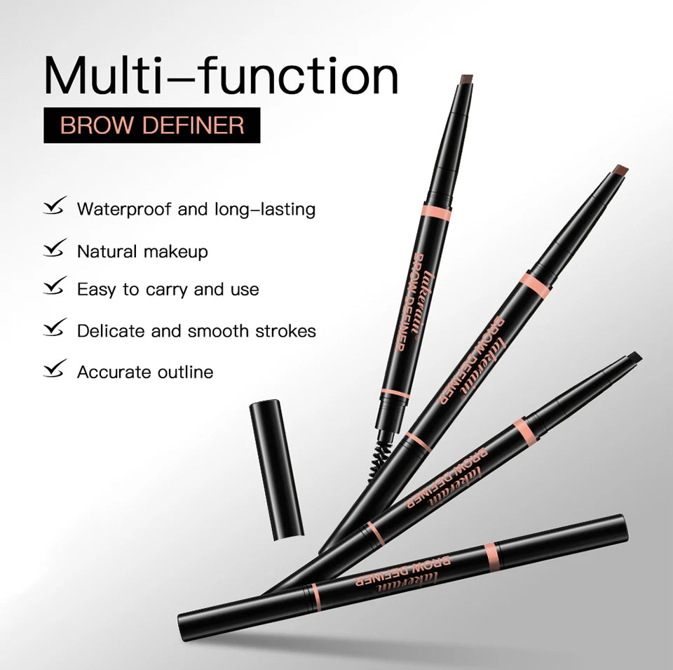 Eyebrow Pencil Waterproof Long Lasting Brow Definer for Precise Makeup Shaping and Grooming