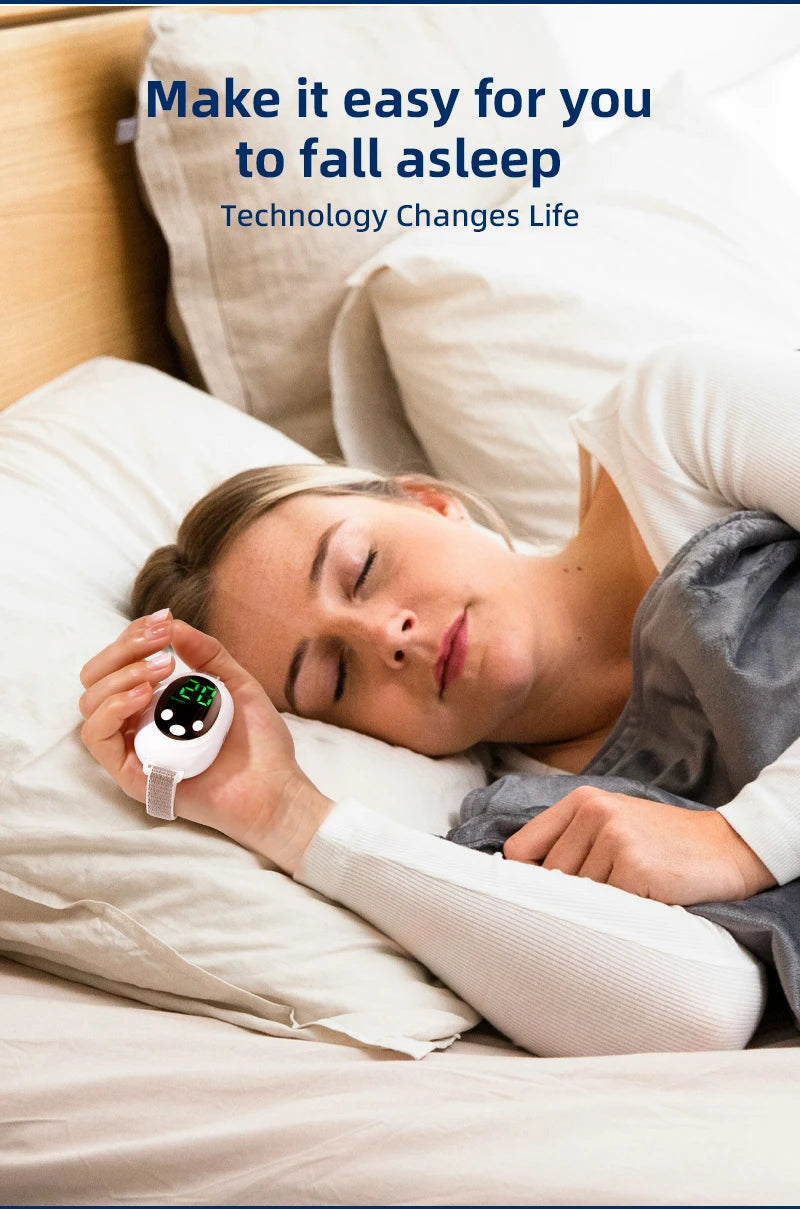 Microcurrent Sleep Aid Device Pulse Massager for Insomnia Stress Relief