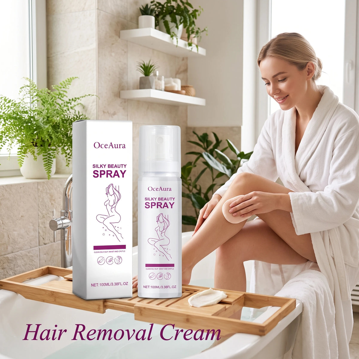 Body Hair Remover Spray Gentle Depilatory Mousse for Women and Men for Smooth Skin at Home