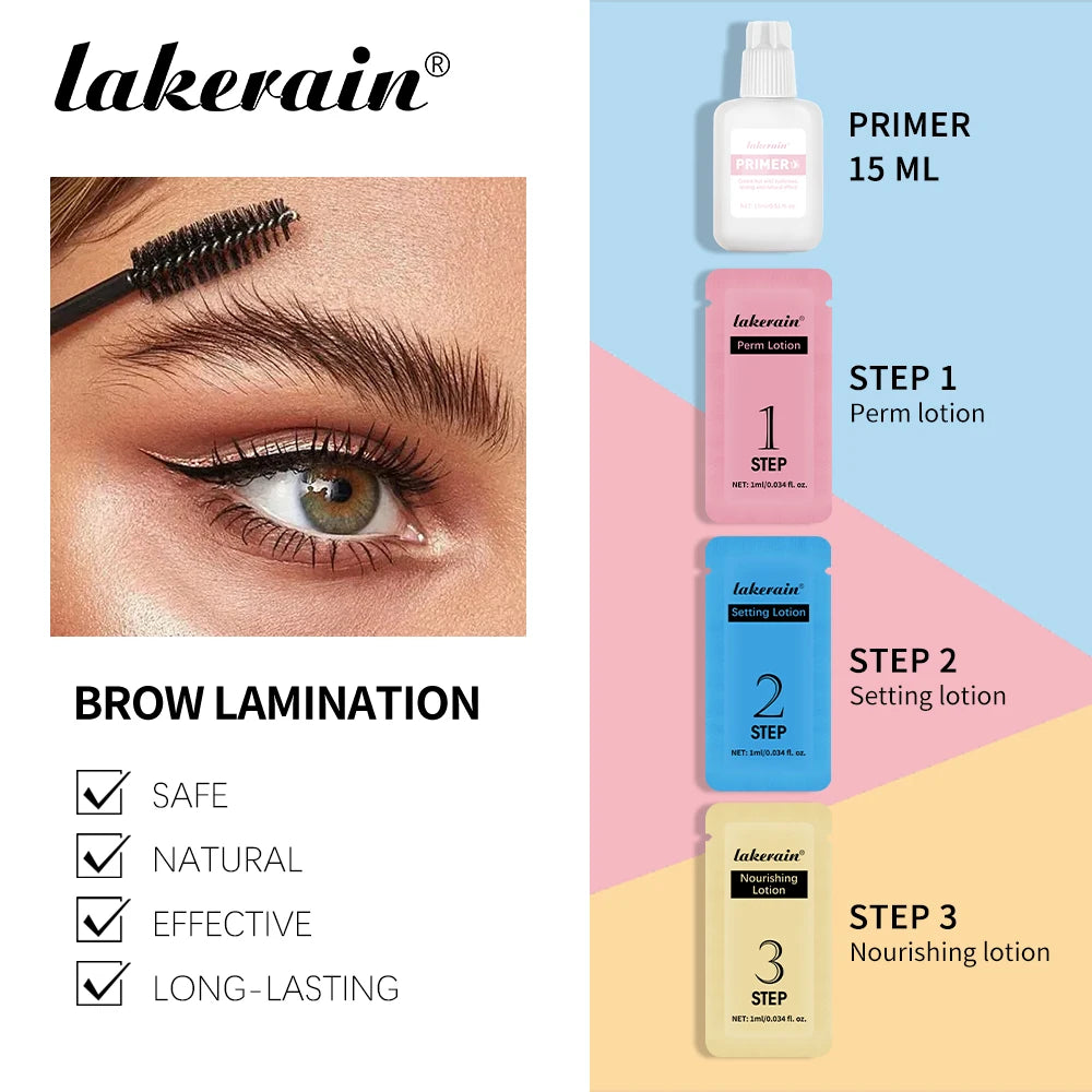 Brow Lamination Kit Fuller Thicker Eyebrows for Women at Home Professional Beauty Styling