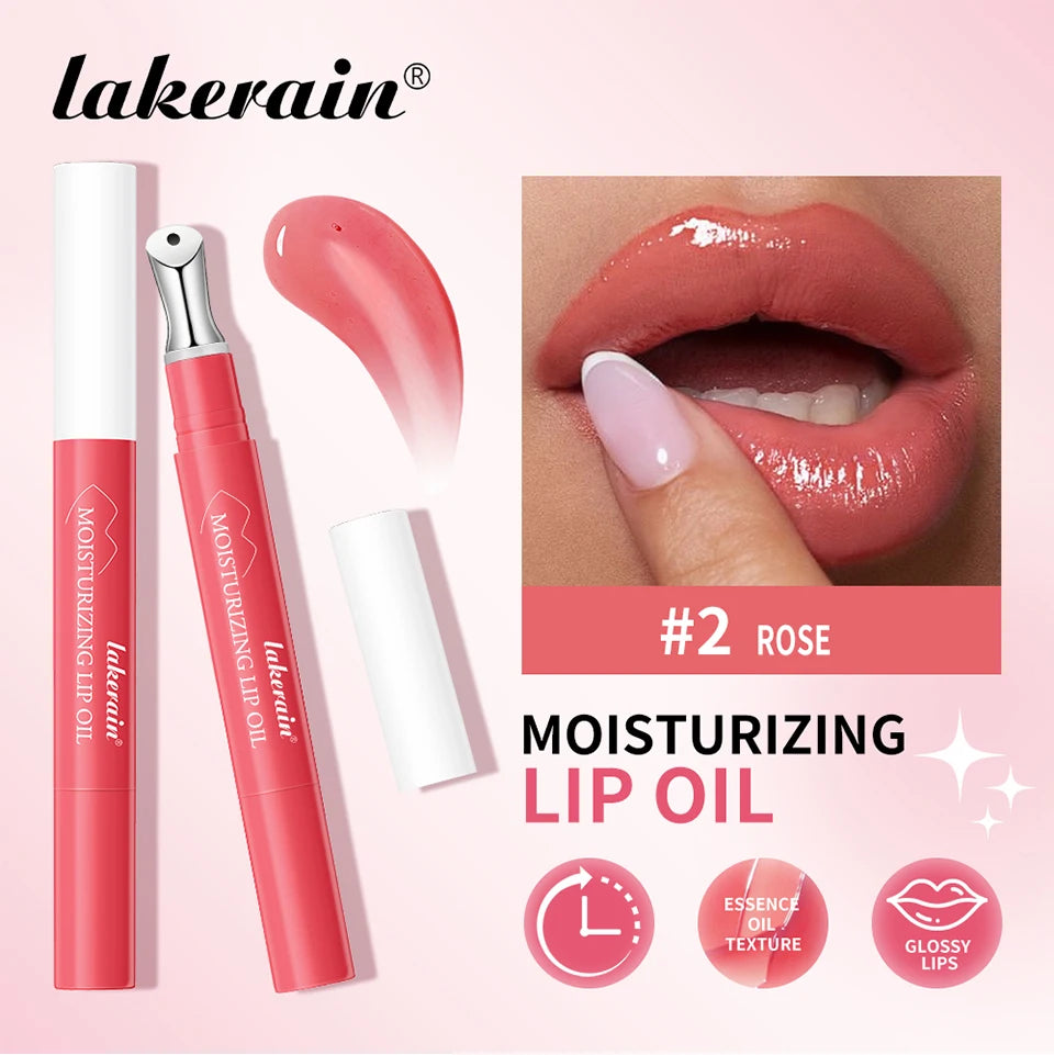 Moisturizing Lip Oil Hydrating Serum for Smoothing Dry Lips and Daily Lip Care Routine