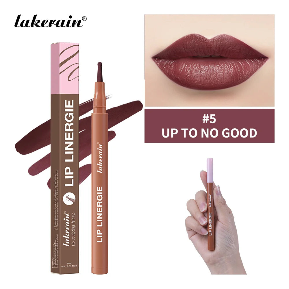 Lip Contour Stain Pen Long Lasting Waterproof Makeup for Daily Beauty and Travel - 23