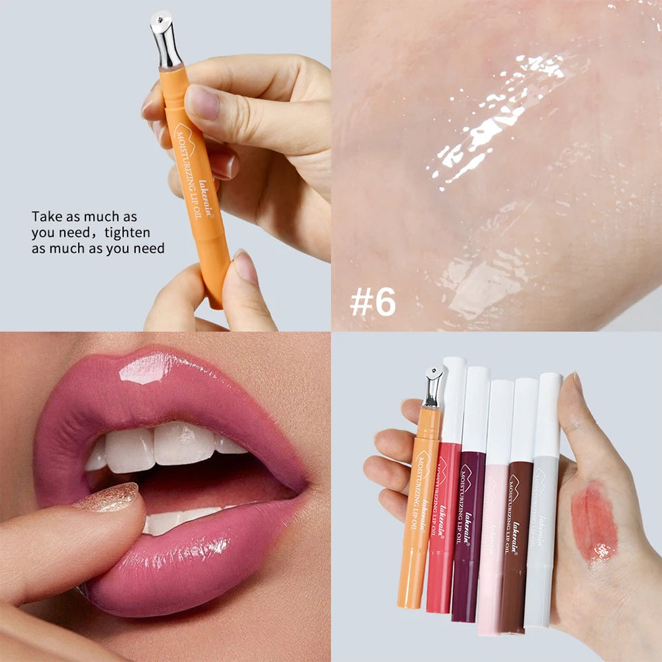 Moisturizing Lip Oil Hydrating Serum for Smoothing Dry Lips and Daily Lip Care Routine