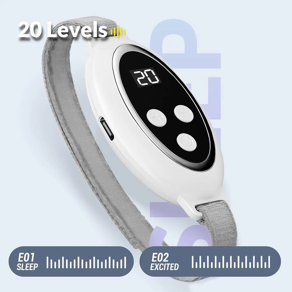Microcurrent Sleep Aid Device EMS Pulse Massager for Restful Sleep and Anxiety Relief at Home