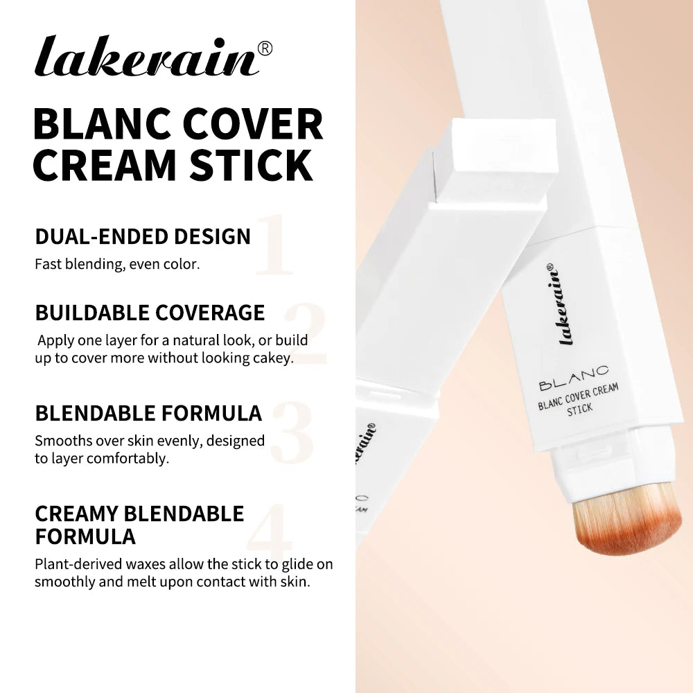 Color Changing Foundation Stick Full Coverage Concealer for Women Daily Makeup