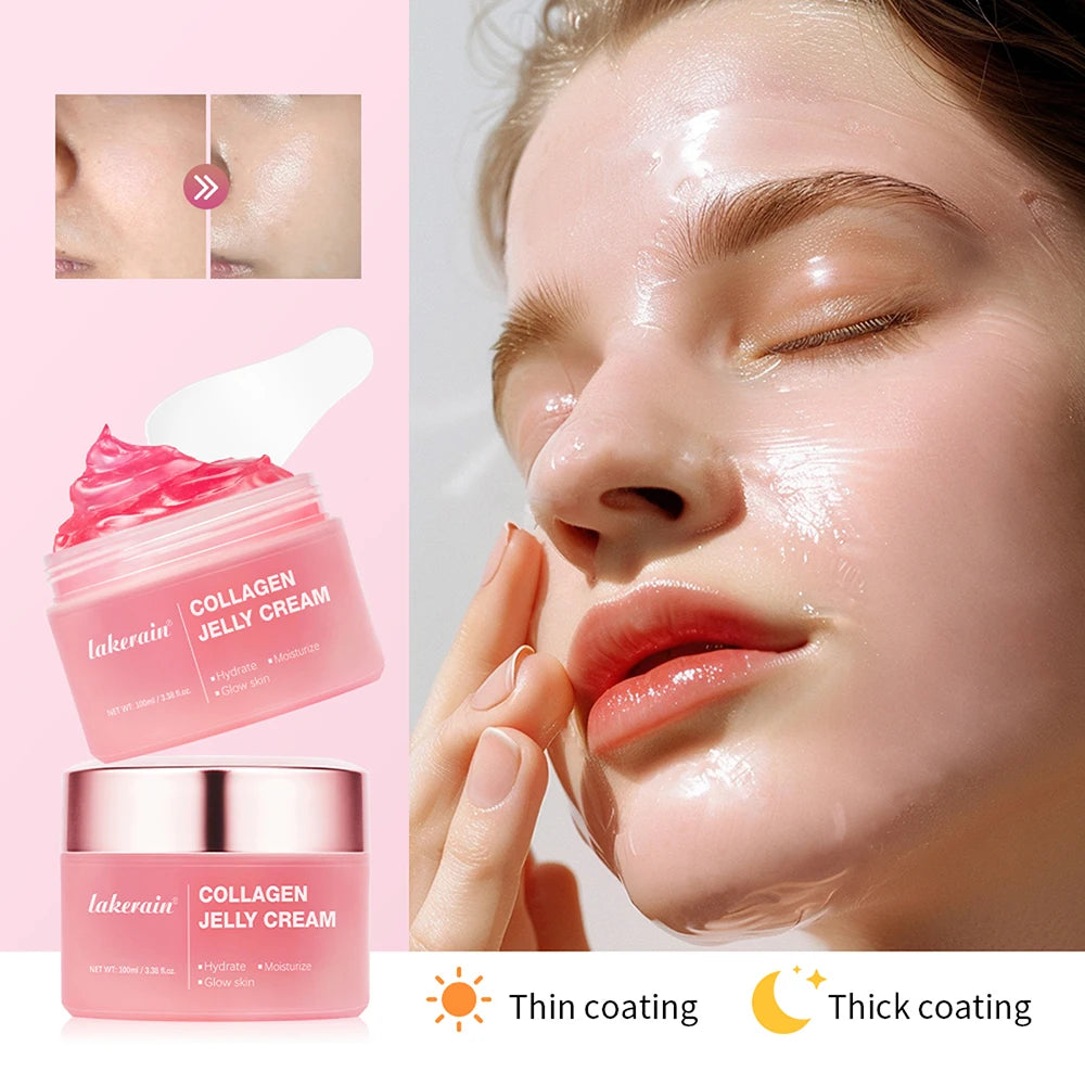 Collagen Jelly Cream Deep Hydration Moisturizing Gel for Unisex Skin Tightening Face Routine