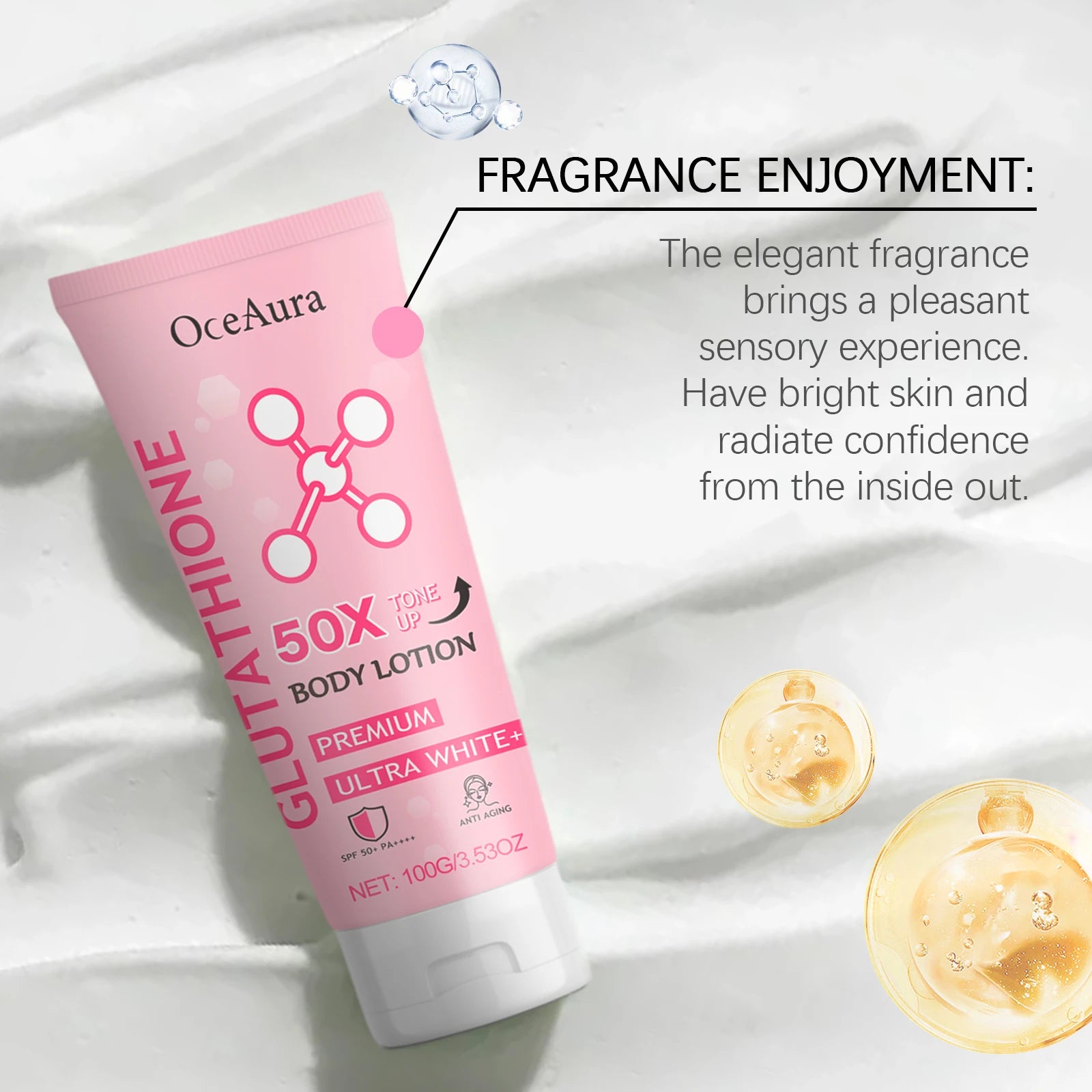 Arbutin Lightening Body Lotion Moisturizing Cream for Glowing Skin Daily Hydration Care - 15