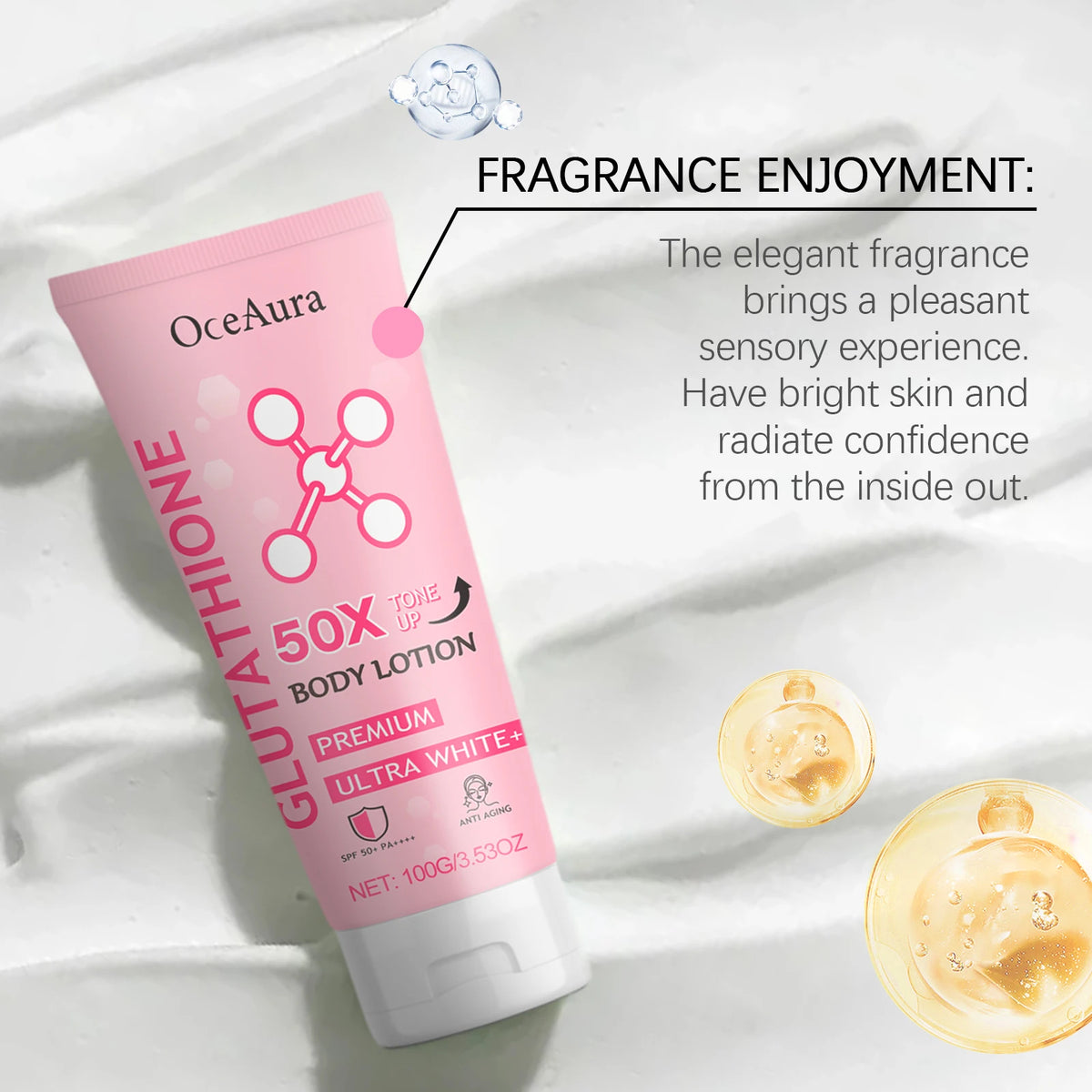 Arbutin Lightening Body Lotion Moisturizing Cream for Glowing Skin Daily Hydration Care