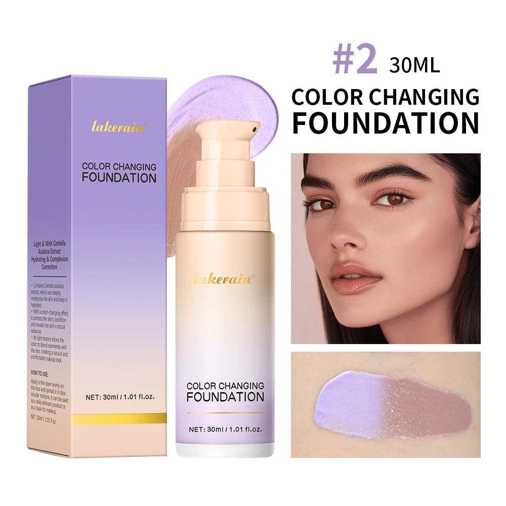 Color Changing Foundation Moisturizing Concealer for Even Skin Toning Daily Makeup Routine