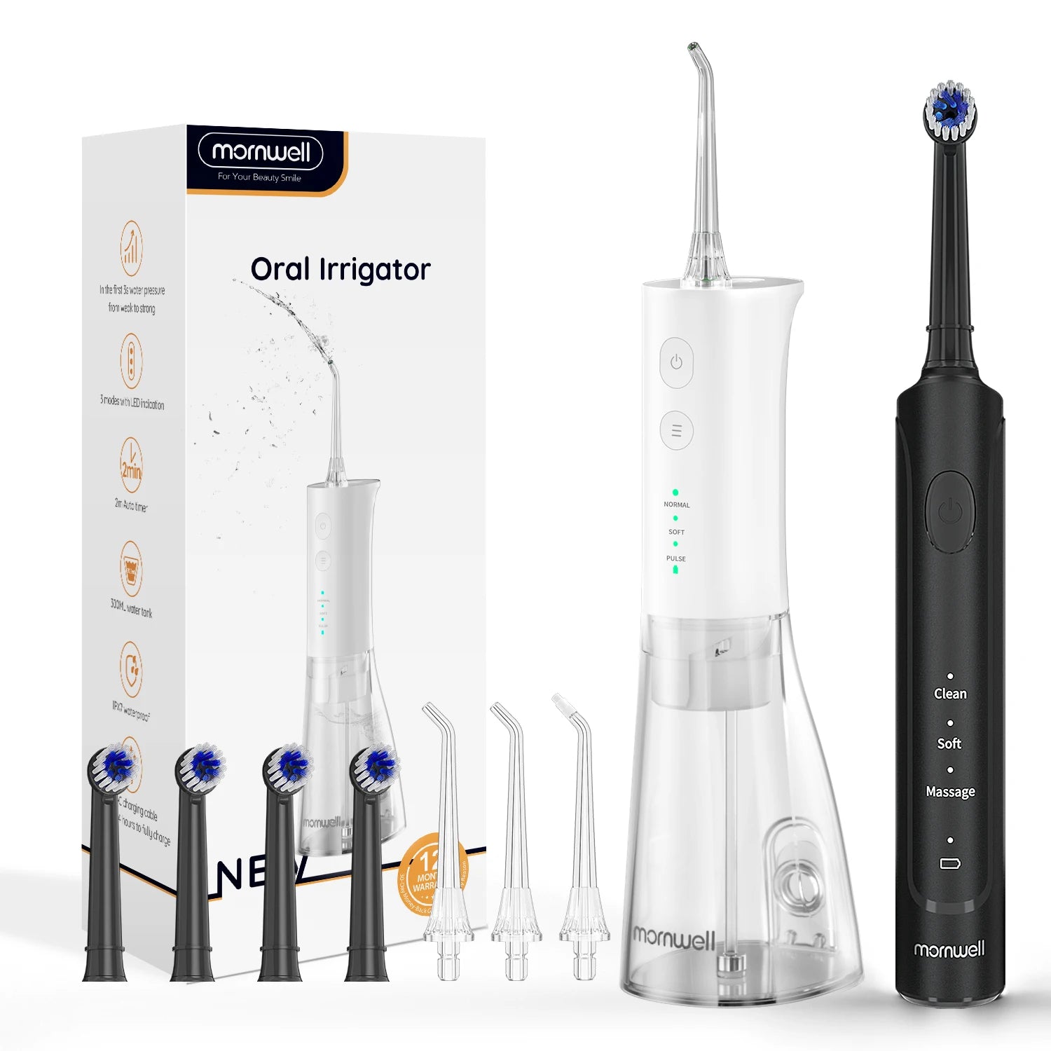 Water Flosser and Electric Toothbrush Kit Deep Cleaning for Home and Travel - 20