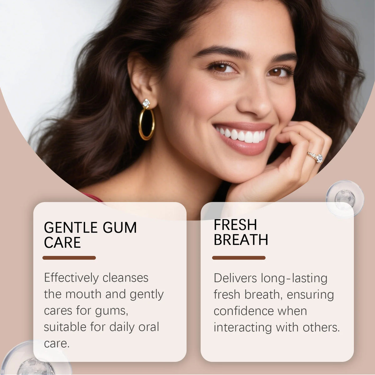 Clove Mint Mouthwash Remove Yellow Teeth Plaque for Daily Oral Care and Fresh Breath