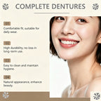 Realistic False Teeth Silicone Dentures Comfort Fit for Adults Seeking a Bright Smile