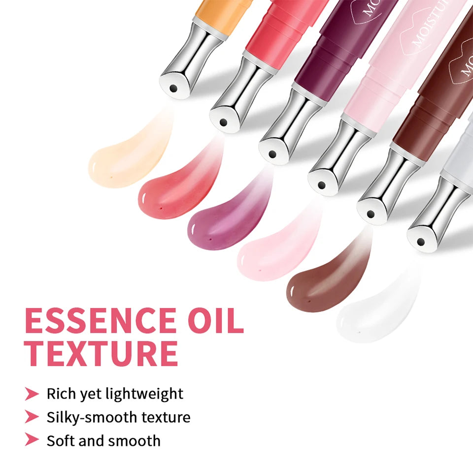 Moisturizing Lip Oil Hydrating Serum for Smoothing Dry Lips and Daily Lip Care Routine