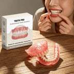 Realistic False Teeth Silicone Dentures Comfort Fit for Adults Seeking a Bright Smile