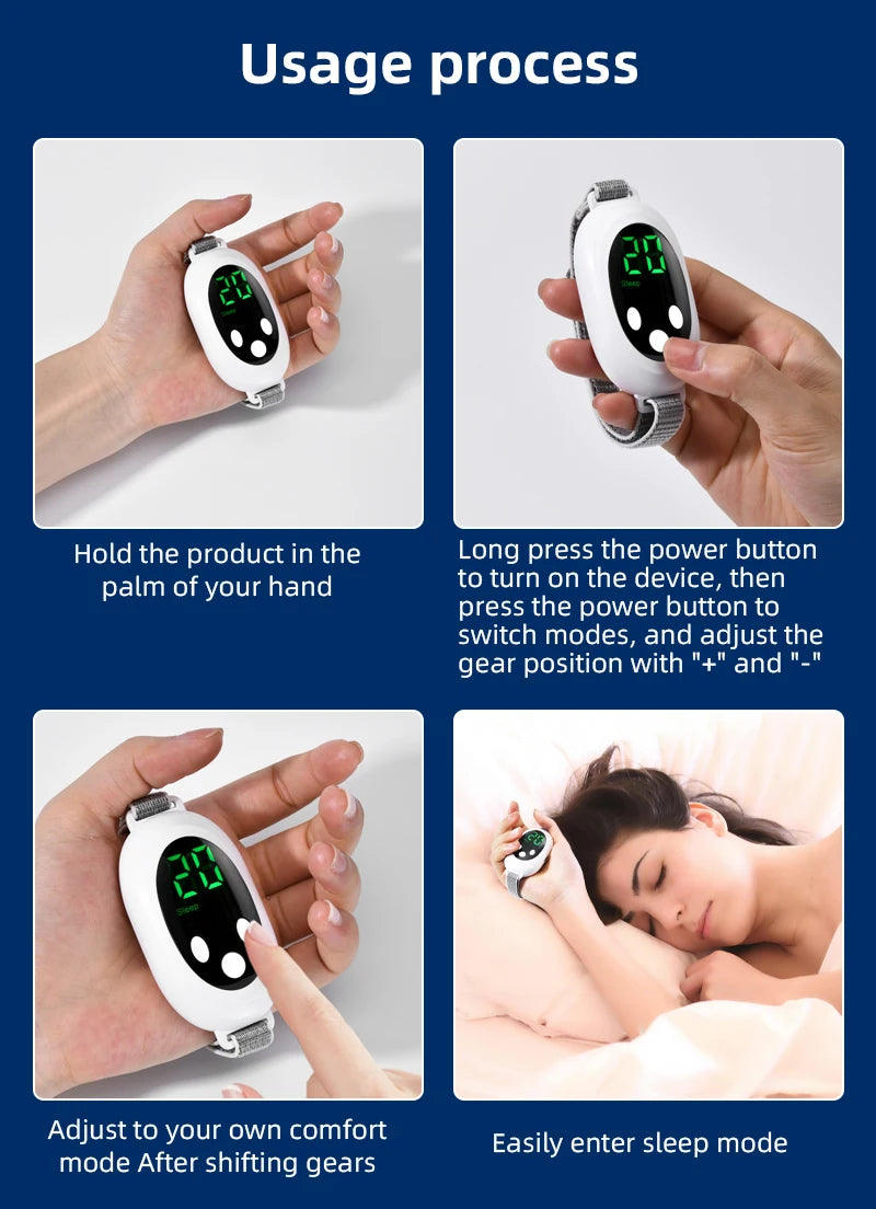 Microcurrent Sleep Aid Device Pulse Massager for Insomnia Stress Relief