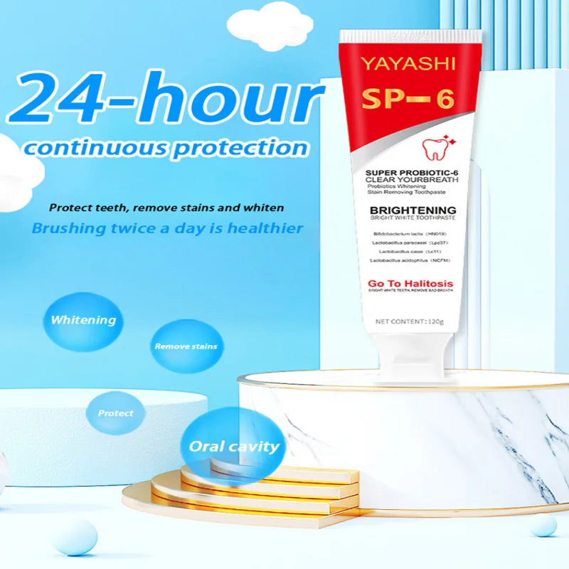 Probiotic Toothpaste Stain Removal and Teeth Whitening for Adults at Home