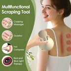 Electric Cupping Massager Scraping Tool Heated Meridian Device for Body Relaxation