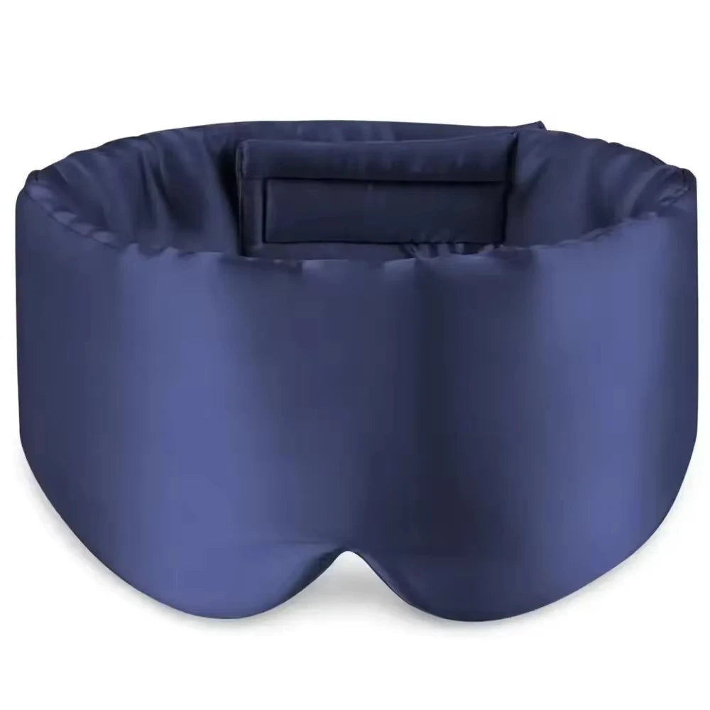 Silk Sleep Mask Blackout Eye Cover Adjustable Soft Sleeping Aid for Women Traveling and Naps - 19