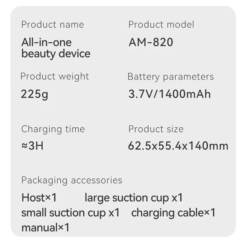 Body Sculpting Massager Anti Cellulite Device for Home and Travel Use for Men and Women