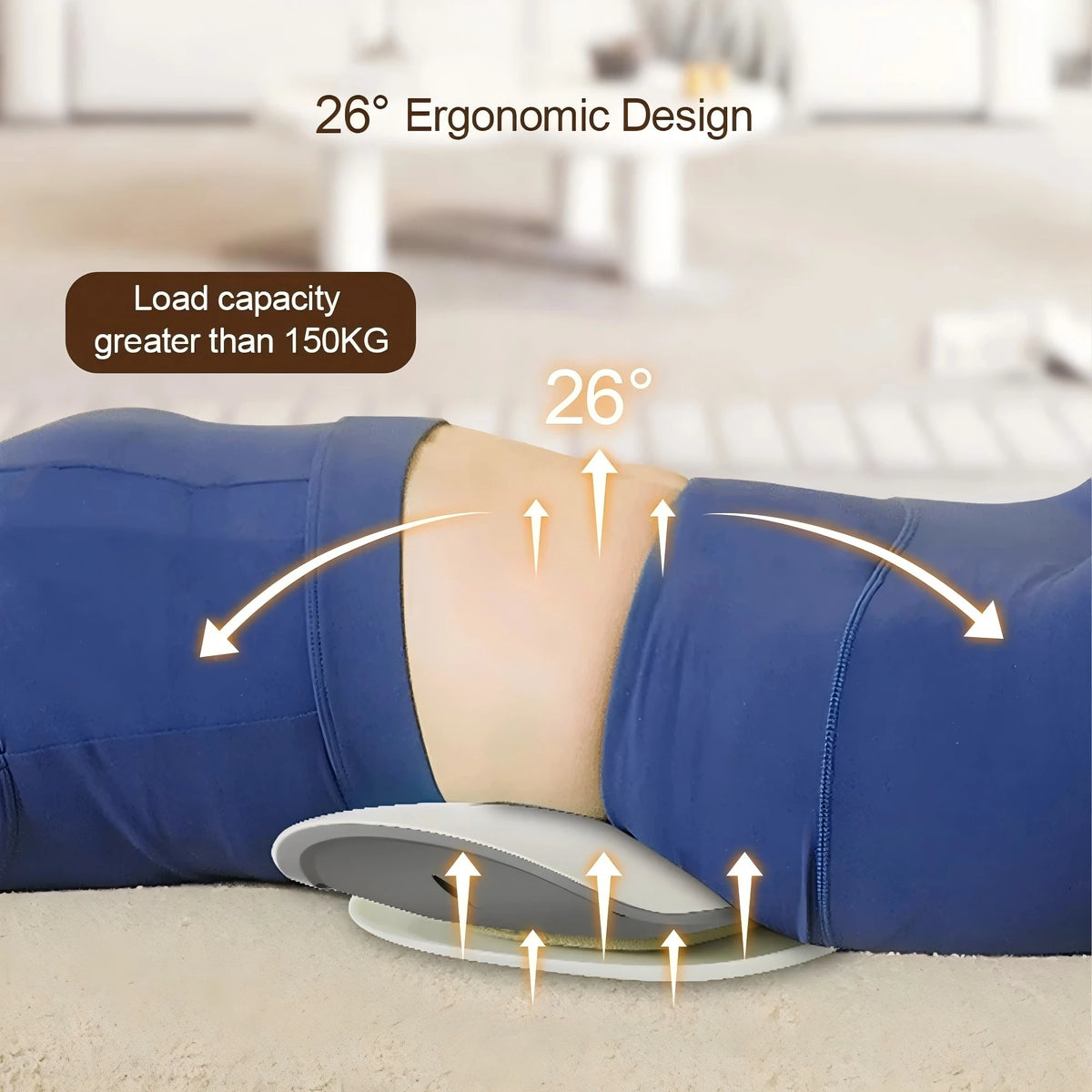 Lumbar Traction Device Waist Massager Spine Support for Back Pain at Home Office