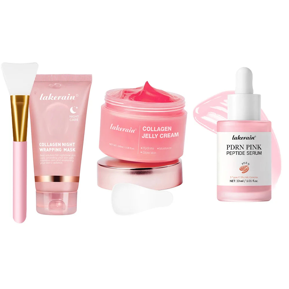 Collagen Night Wrapping Mask Peel Off Anti Aging Treatment for Women at Night