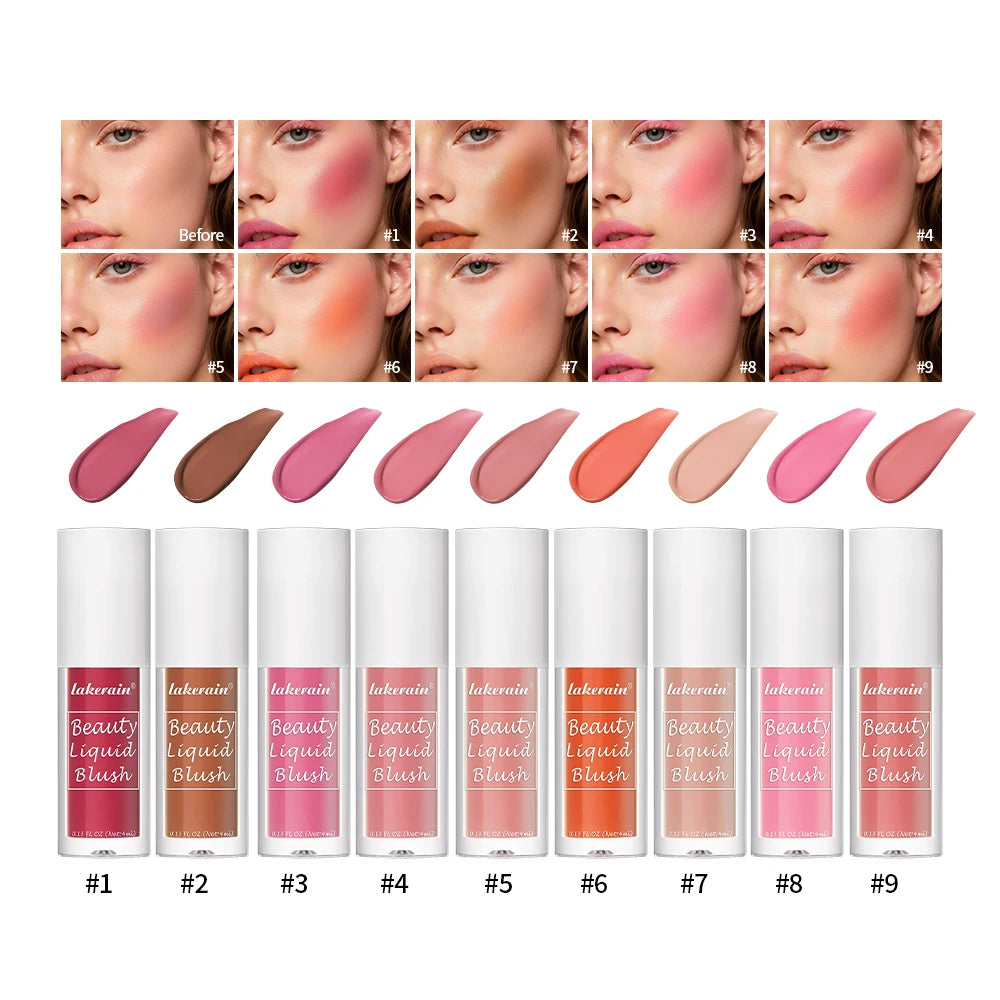 Beauty Liquid Blush Highly Pigmented Long Lasting Tint for Everyday Face Makeup