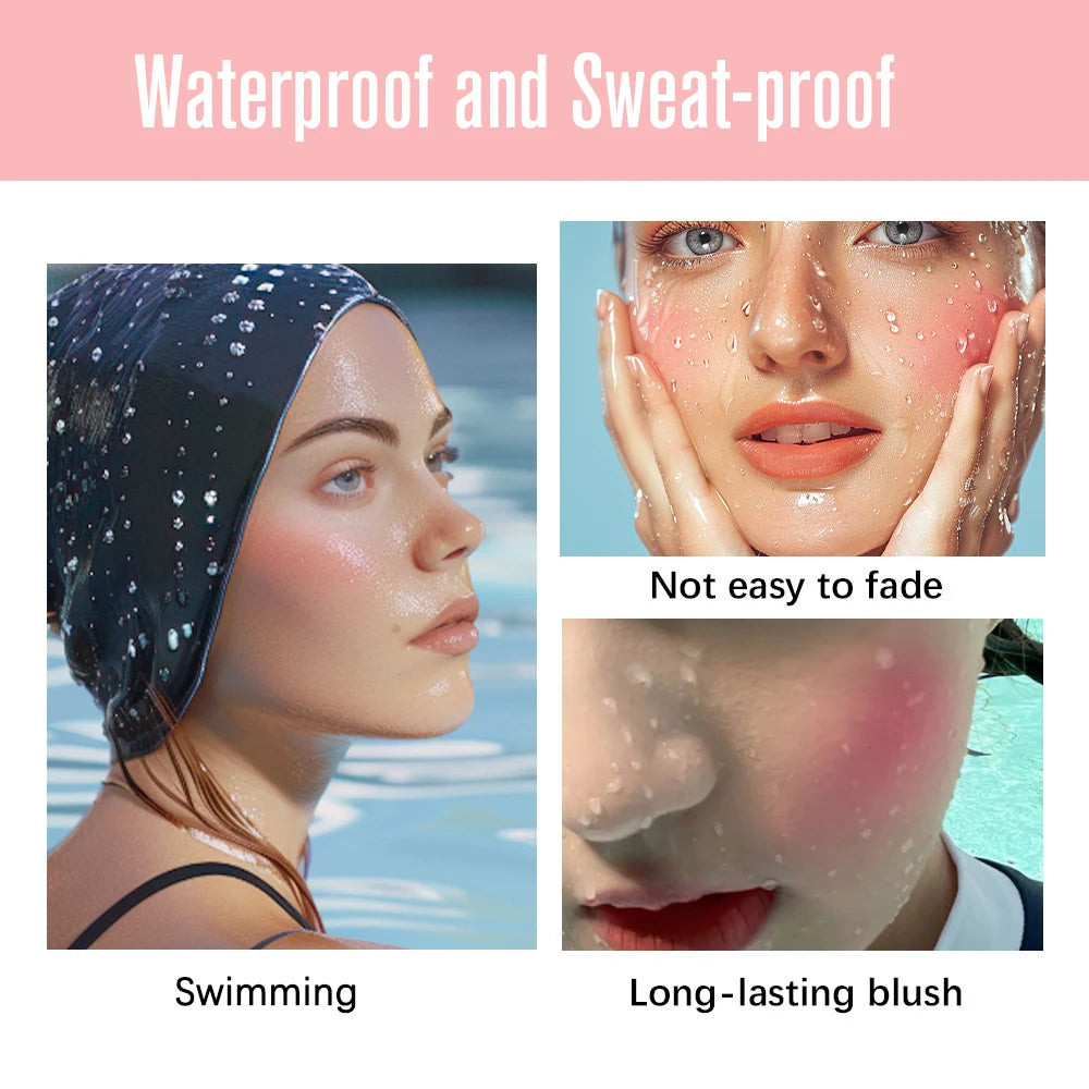 Butter Blush High Pigment Cream Powder Long Lasting Waterproof Makeup for Women Daily Beauty