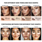 Dual Ended Face Contour Stick Highlighter Waterproof Makeup for Sculpting and Daily Beauty