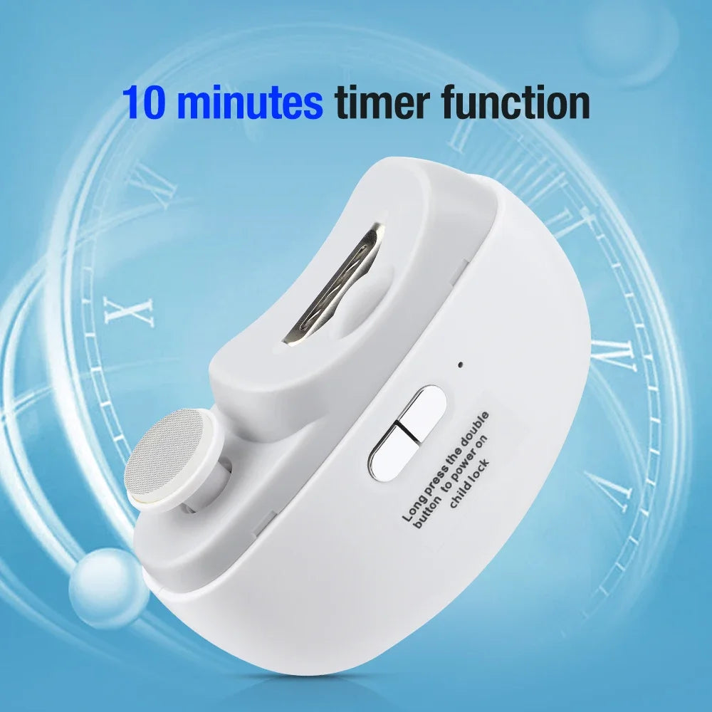 Electric Nail Clipper Automatic Trimmer with Light for Kids Adults Elderly Grooming at Home