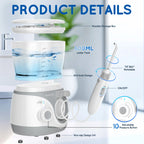 Electric Water Flosser Oral Irrigator with Multiple Tips for Adults at Home