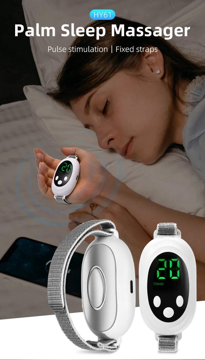 Microcurrent Sleep Aid Device Pulse Massager for Insomnia Stress Relief