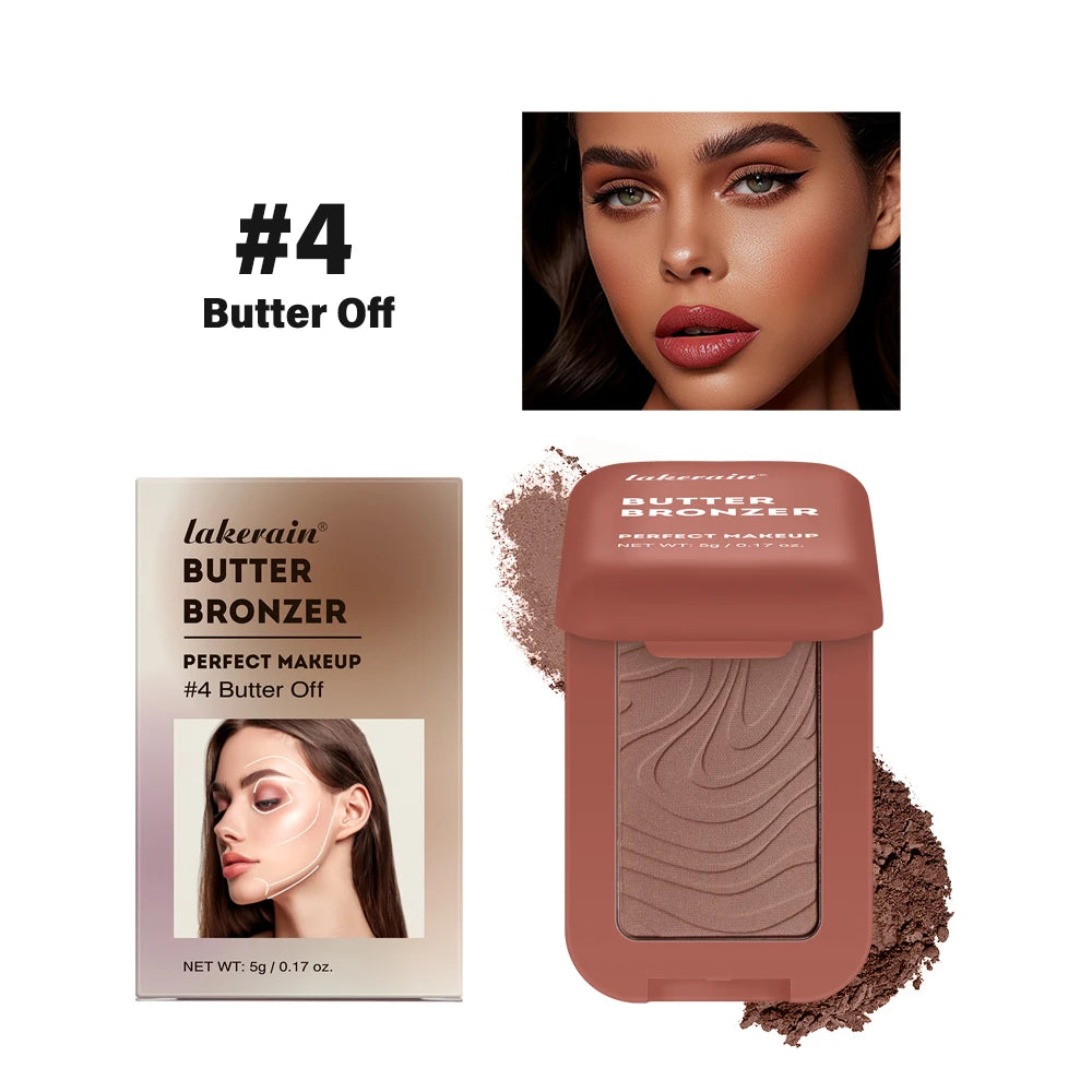 Butter Bronzer Powder Long Lasting Contour for Women for Daily Makeup and Summer Beach Trips