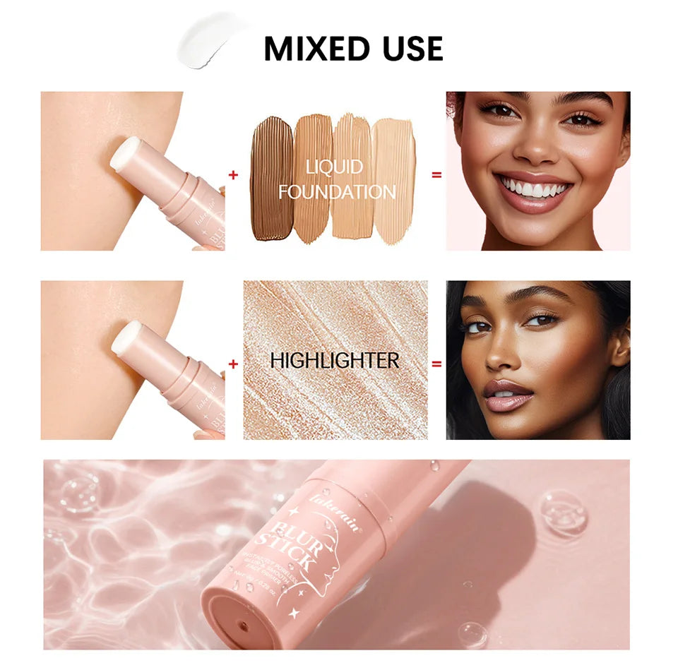 Blur Stick Face Primer Pore Minimizing Oil Control Makeup Base for Daily Use and Smooth Skin - 14