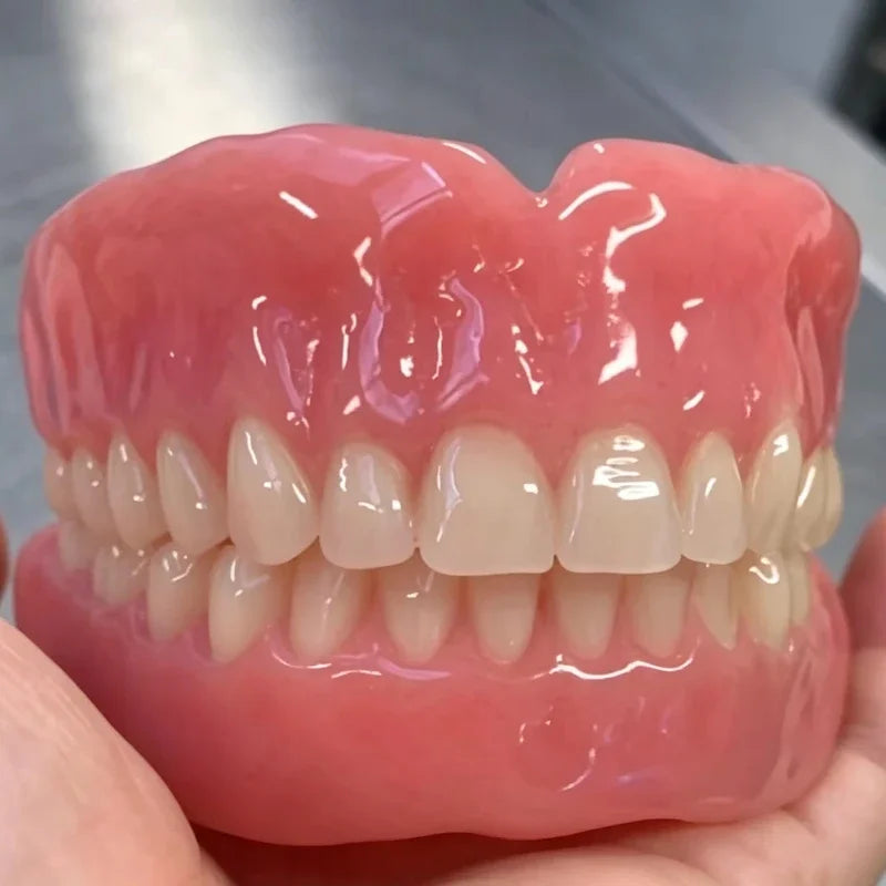 Silicone Fake Teeth Cosmetic Dentures for Adults Smile Enhancer for Daily Oral Care - 7