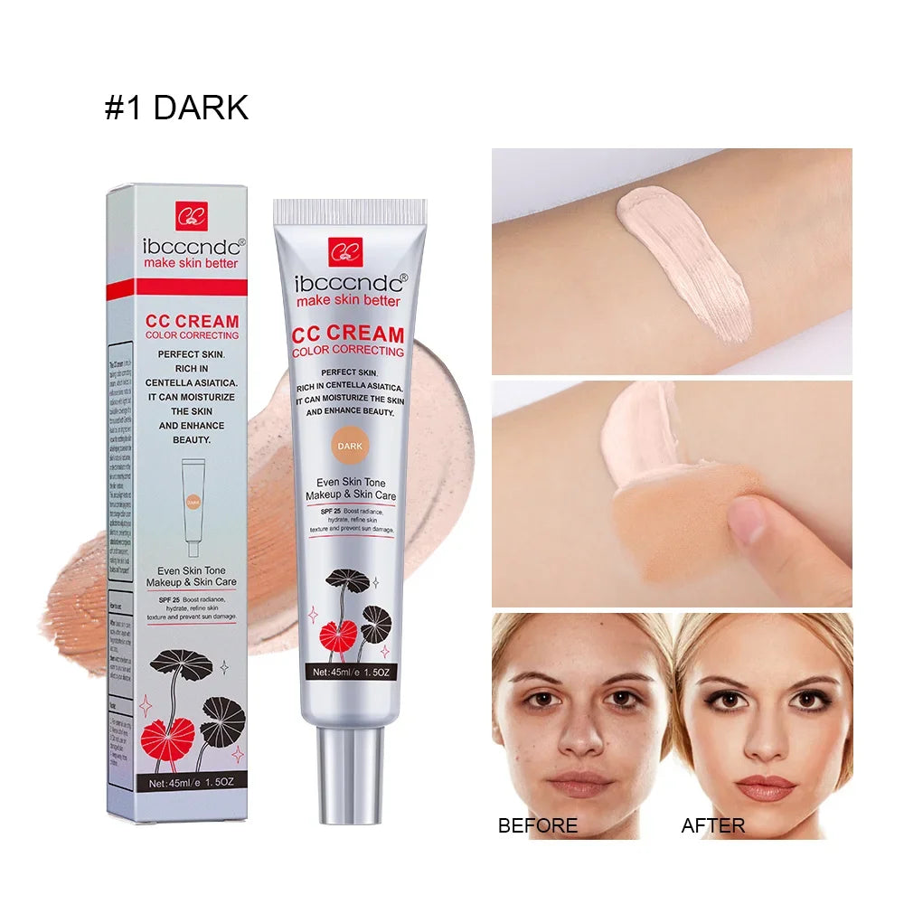 Color Correcting CC Cream Natural Concealer Foundation for Radiant Skin and Even Complexion Daily