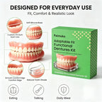 Soft Silicone Snap On Dentures Natural Fit Smile Teeth for Adults at Home Daily Use