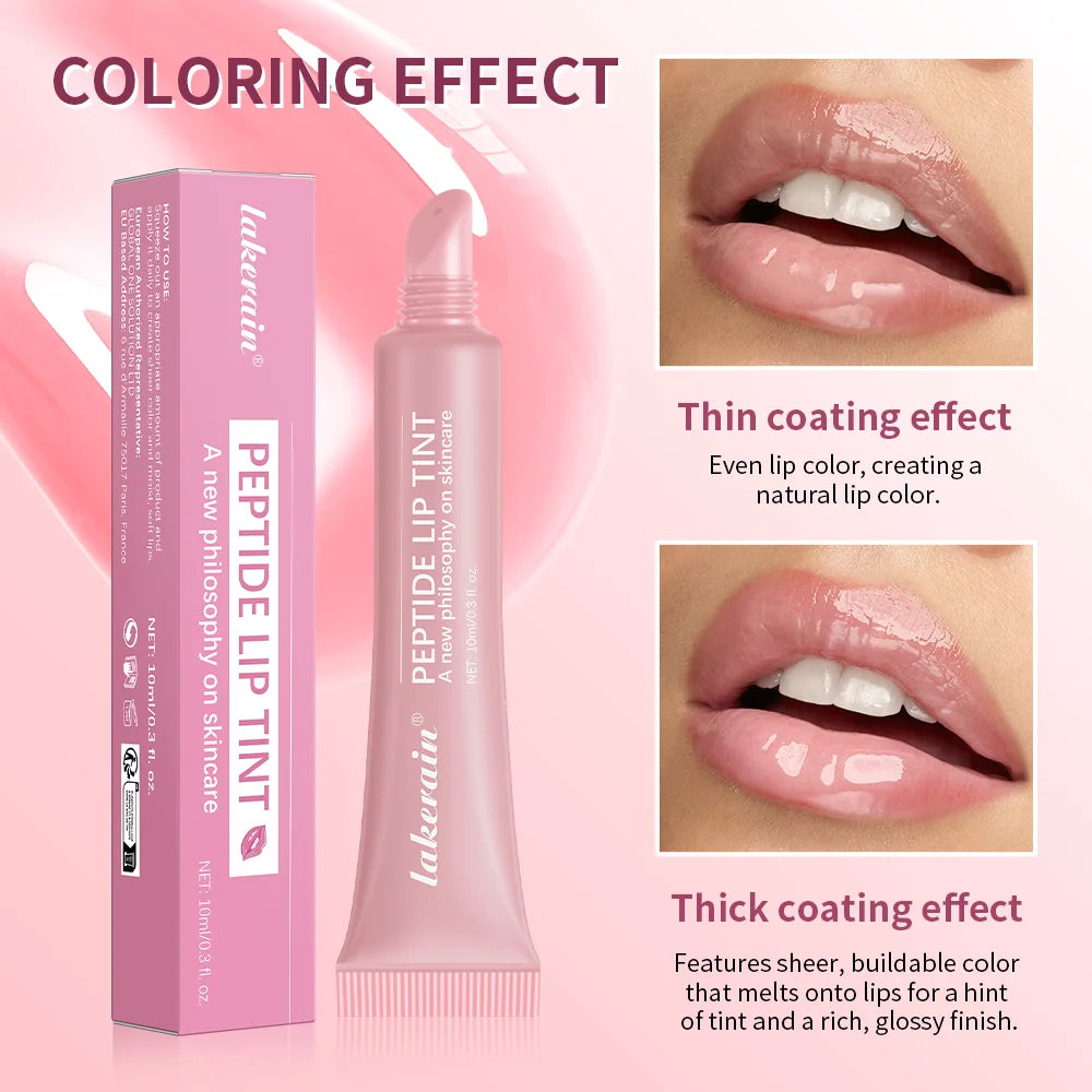 Peptide Lip Tint Moisturizing Gloss with Silky Smooth Texture for Daily Use and Care - 3