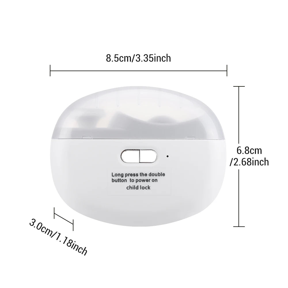 Electric Nail Clipper Automatic Trimmer with Light for Kids Adults Elderly Grooming at Home