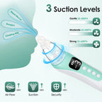 Electric Baby Nasal Aspirator Rechargeable Mucus Sucker for Newborns During Cold Congestion