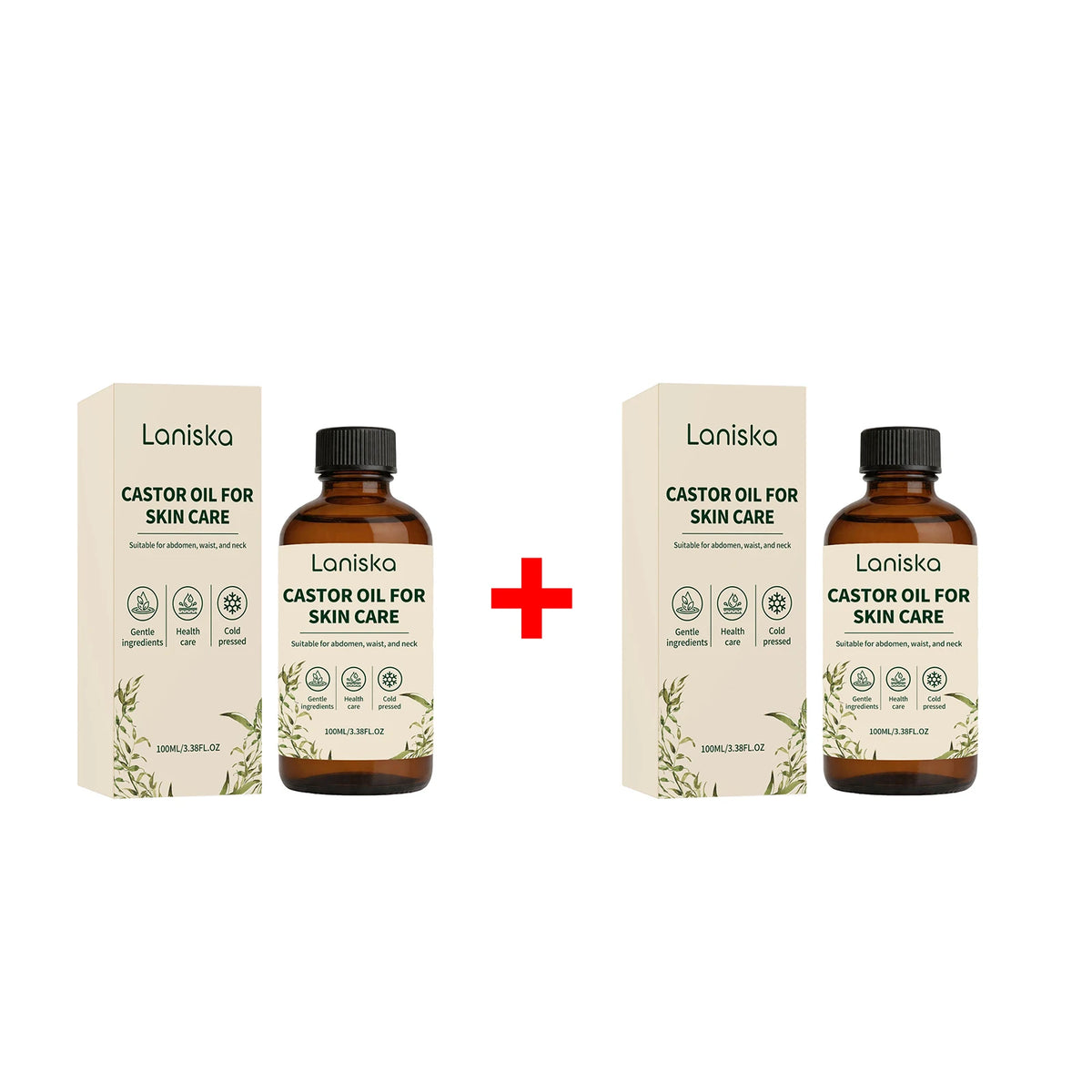 Cold Pressed Castor Oil Moisturizing Skin Elasticity Massage for Women Daily Body Care