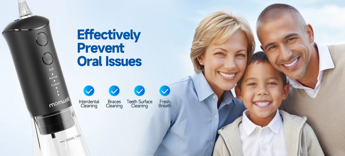 Water Flosser Teeth Cleaner Rechargeable Oral Irrigator for Adults at Home or Travel