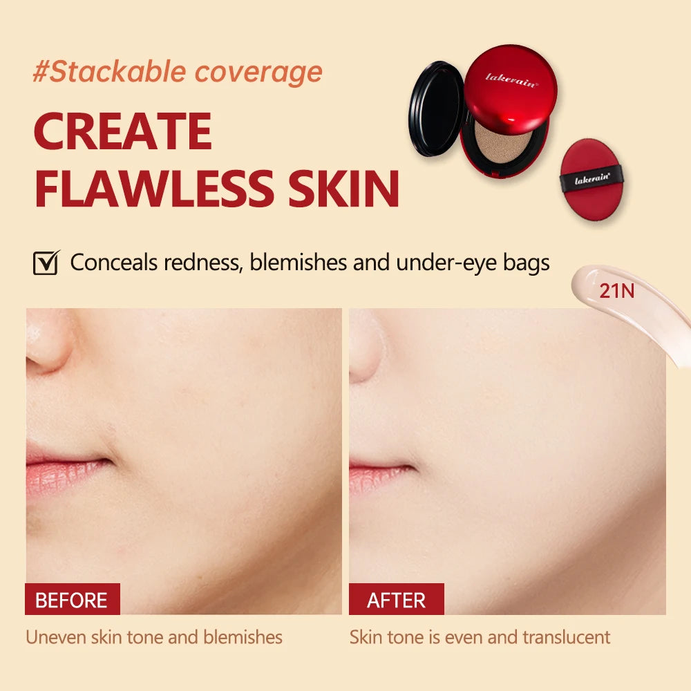Cushion Foundation Long Lasting Coverage and Sun Protection for Daily Face Makeup