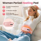 Menstrual Heating Pad Portable Vibration Massage Belt for Women at Home or Office