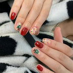 Christmas Nail Art Stickers Holiday Snowflake Decals for Women during Winter
