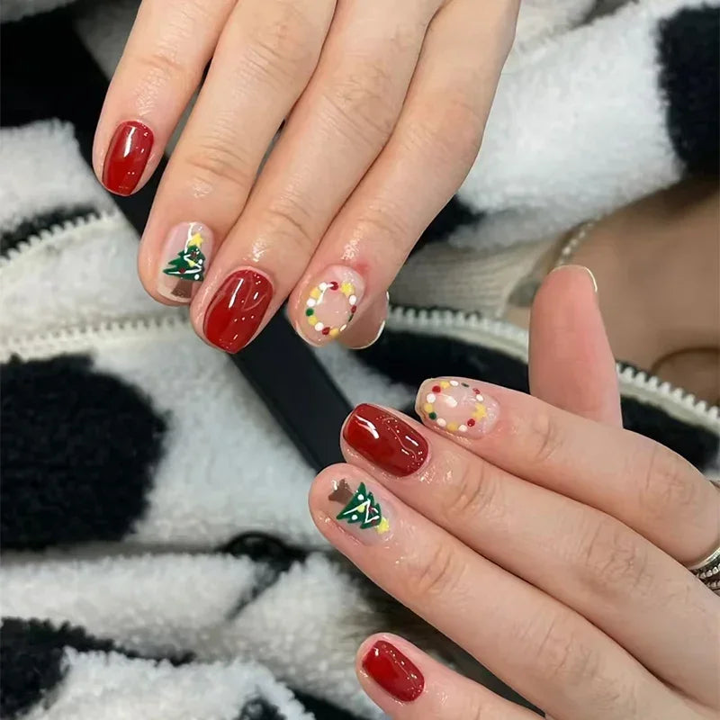 Christmas Nail Art Stickers Holiday Snowflake Decals for Women during Winter
