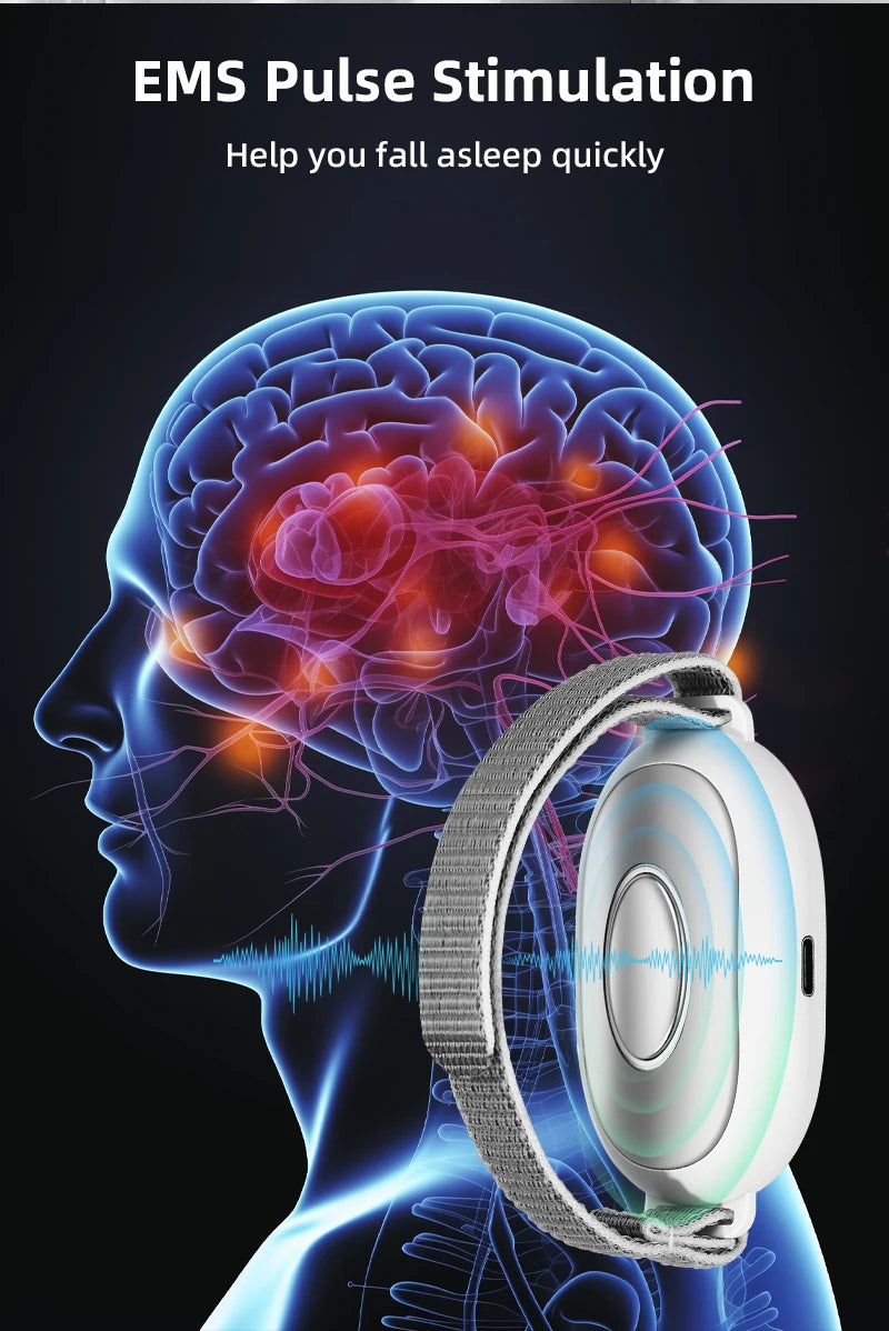 Microcurrent Sleep Aid Device Pulse Massager for Insomnia Stress Relief