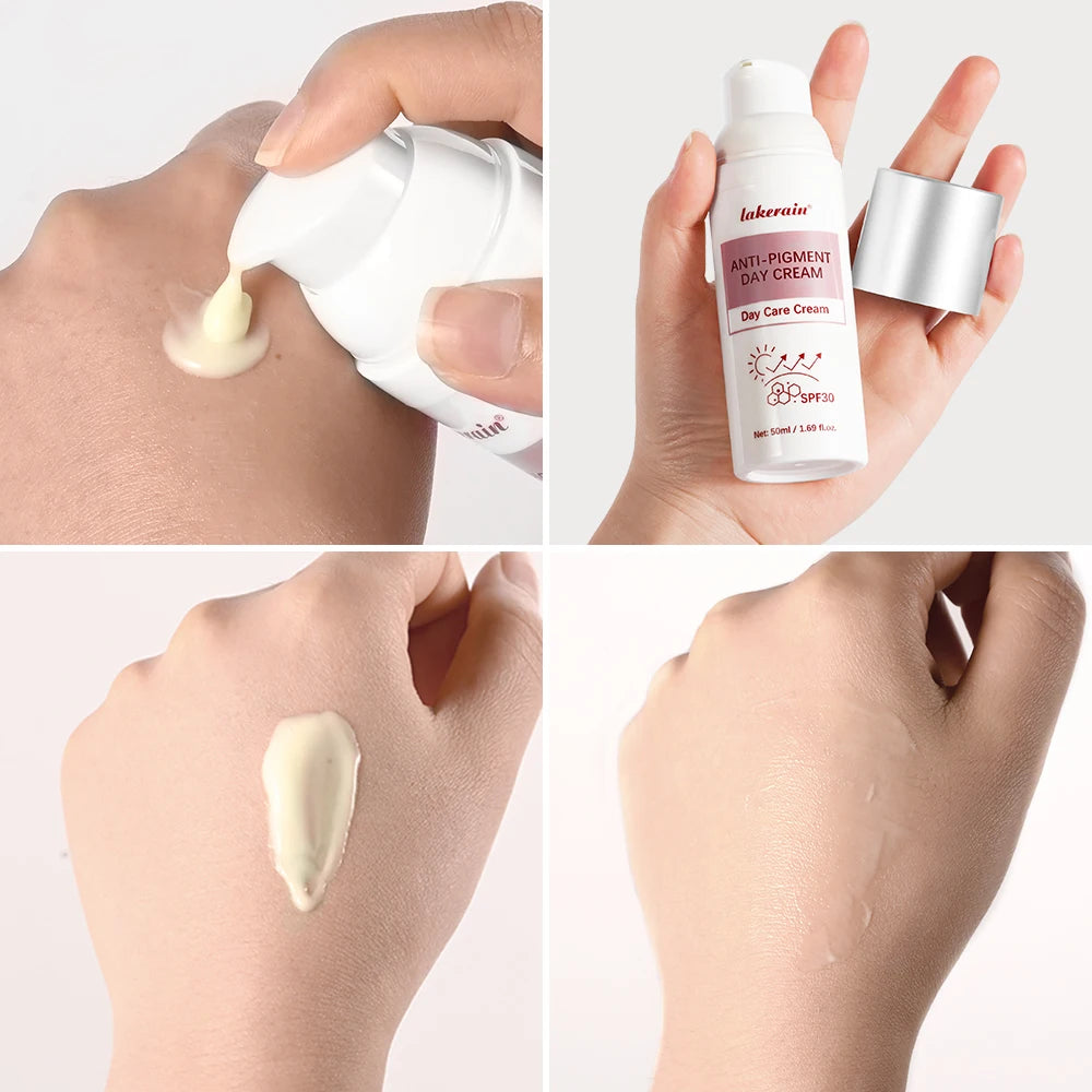 Anti Pigment Day Cream SPF 30 Moisturizing Face Sunscreen for Daily Skin Care and Protection