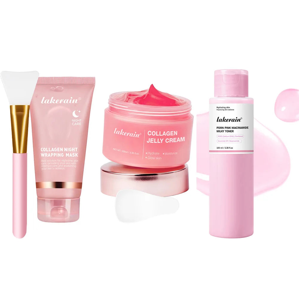 Collagen Night Wrapping Mask Hydrating Firming Peel Off Mask for Women during Bedtime Routine